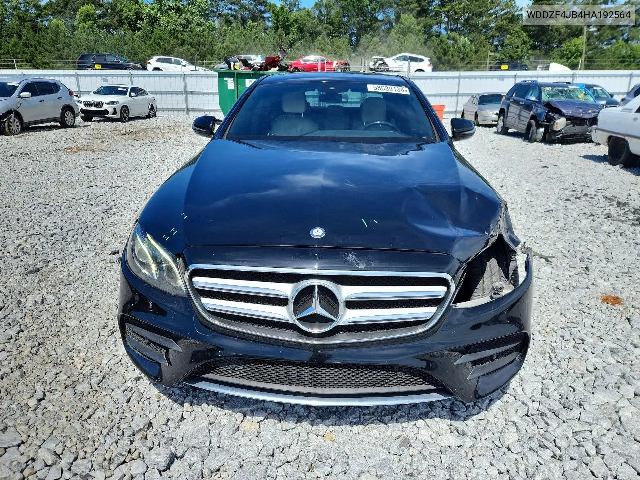 2017 Mercedes-Benz E 300 VIN: WDDZF4JB4HA192564 Lot: 58639136
