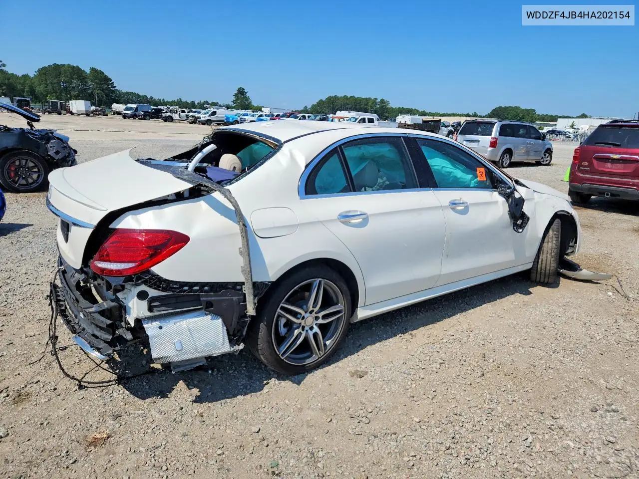 2017 Mercedes-Benz E 300 VIN: WDDZF4JB4HA202154 Lot: 59849086