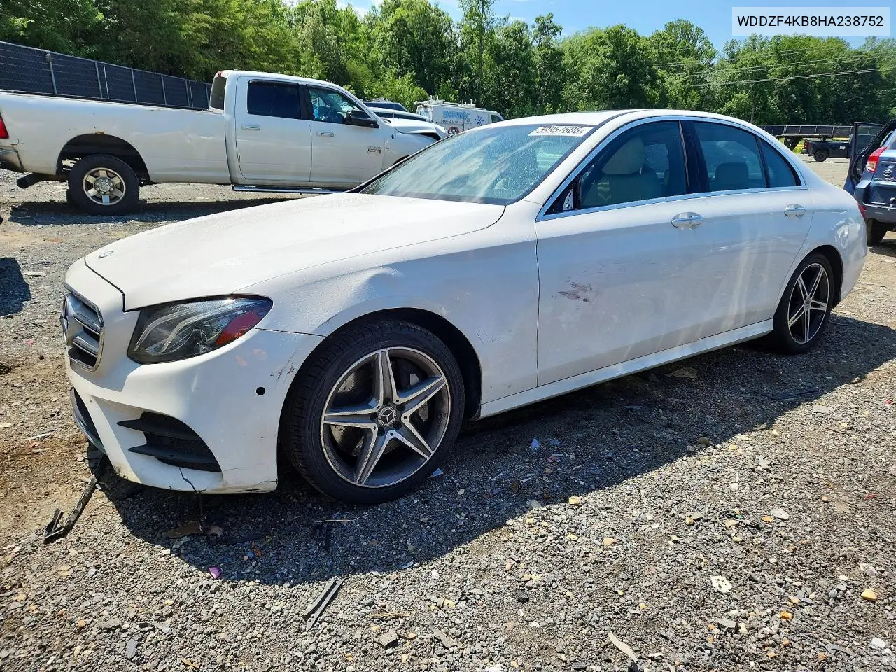 2017 Mercedes-Benz E 300 4Matic VIN: WDDZF4KB8HA238752 Lot: 59957606