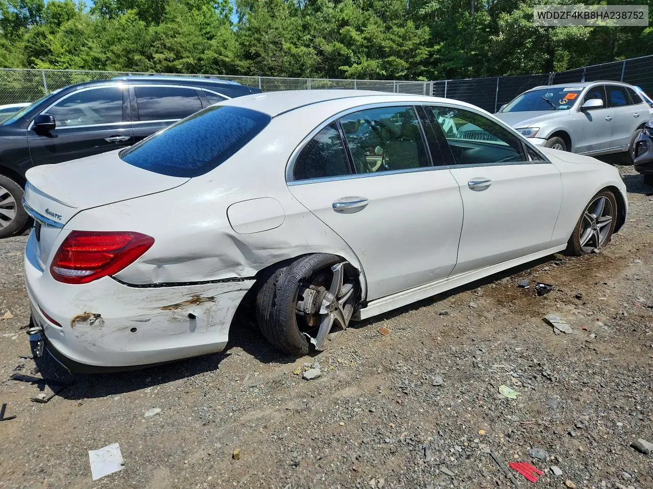 2017 Mercedes-Benz E 300 4Matic VIN: WDDZF4KB8HA238752 Lot: 59957606