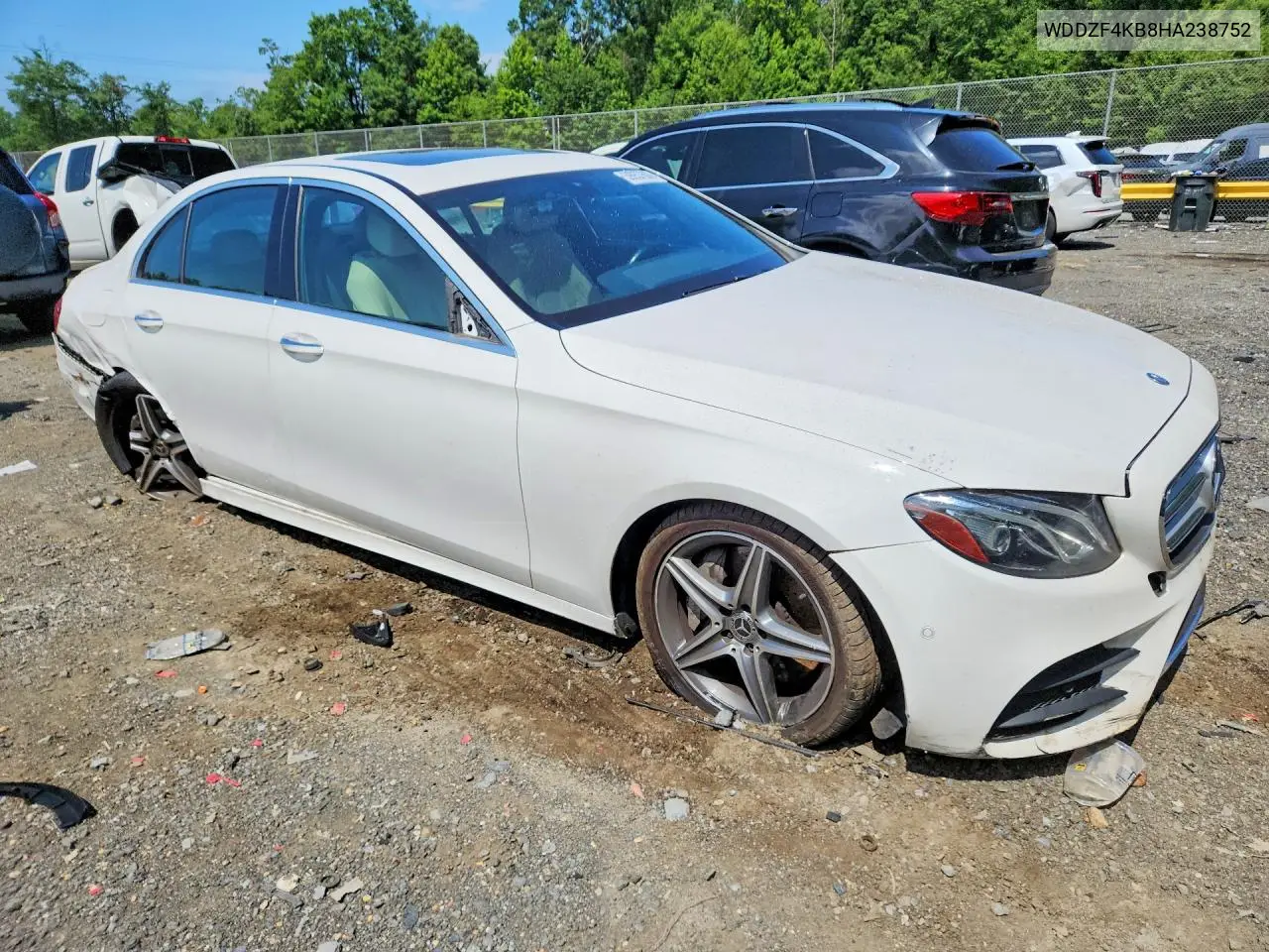 2017 Mercedes-Benz E 300 4Matic VIN: WDDZF4KB8HA238752 Lot: 59957606