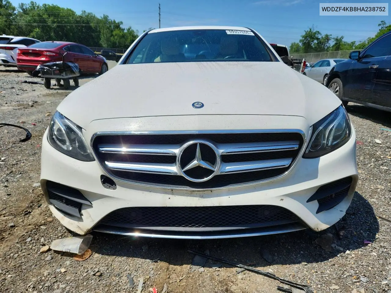 2017 Mercedes-Benz E 300 4Matic VIN: WDDZF4KB8HA238752 Lot: 59957606