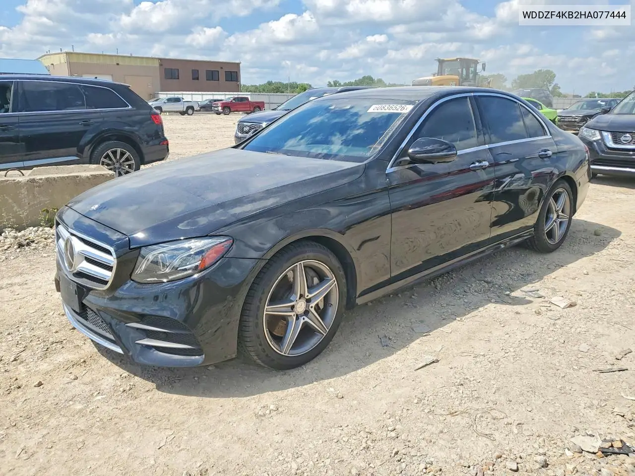 2017 Mercedes-Benz E 300 4Matic VIN: WDDZF4KB2HA077444 Lot: 60836526