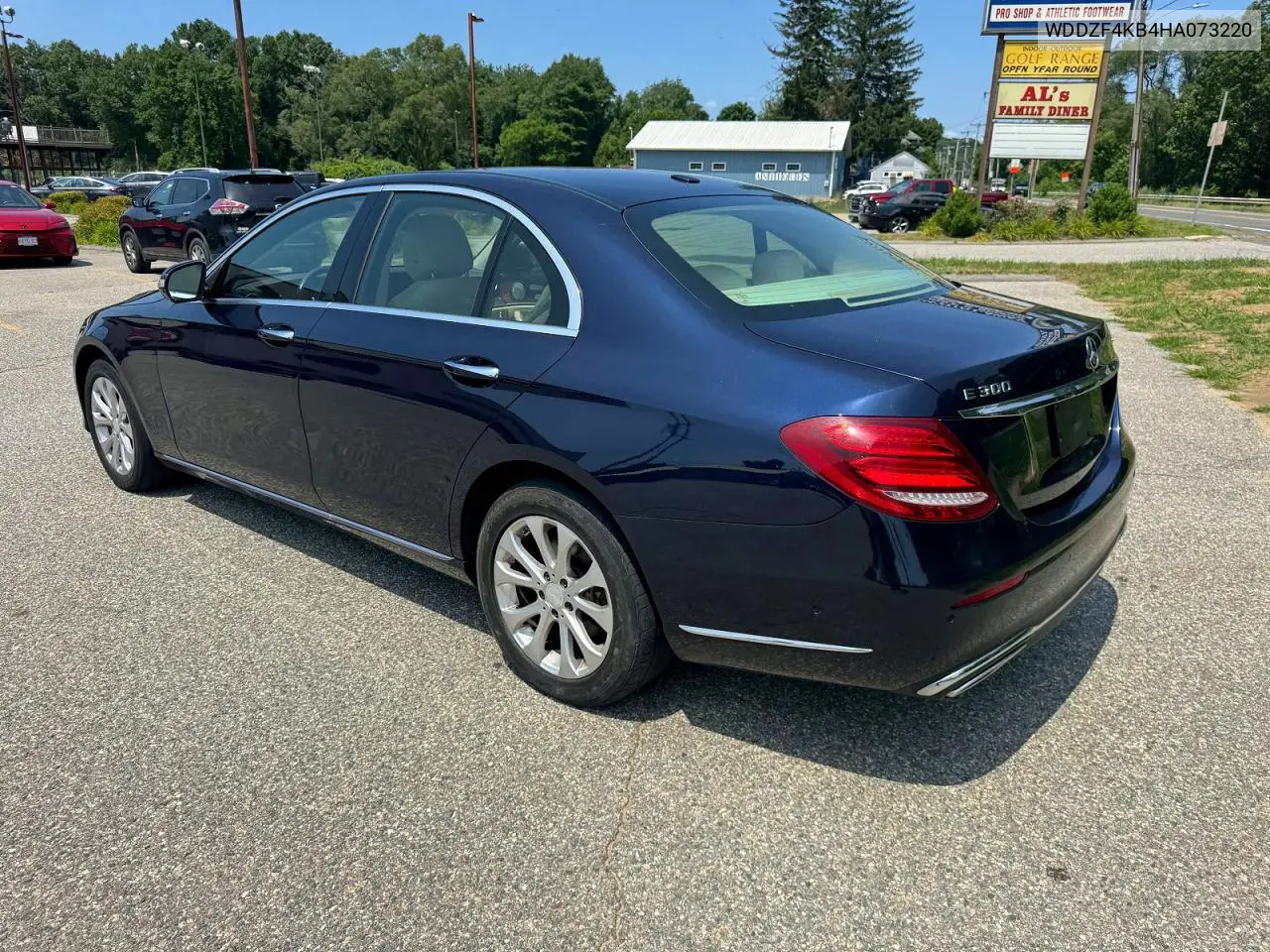 2017 Mercedes-Benz E 300 4Matic VIN: WDDZF4KB4HA073220 Lot: 61633526