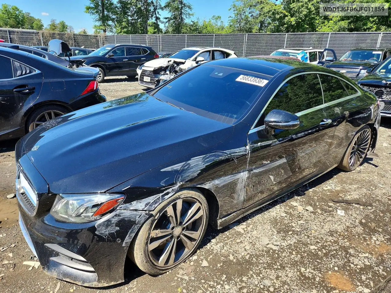 2018 Mercedes-Benz E 400 VIN: WDD1J6FB6JF011859 Lot: 56833936