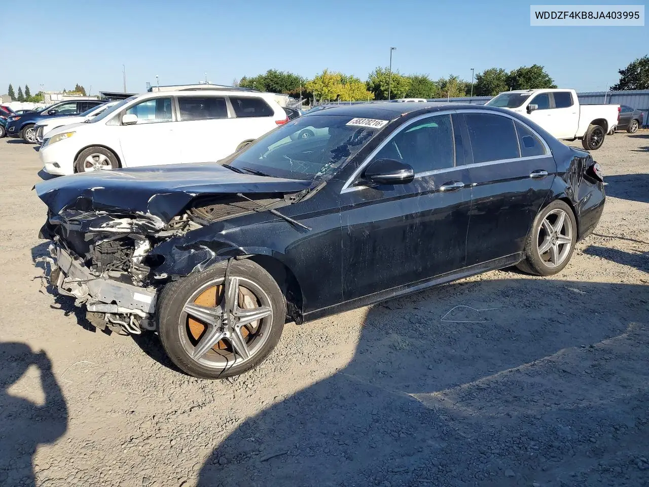 2018 Mercedes-Benz E 300 4Matic VIN: WDDZF4KB8JA403995 Lot: 58378216