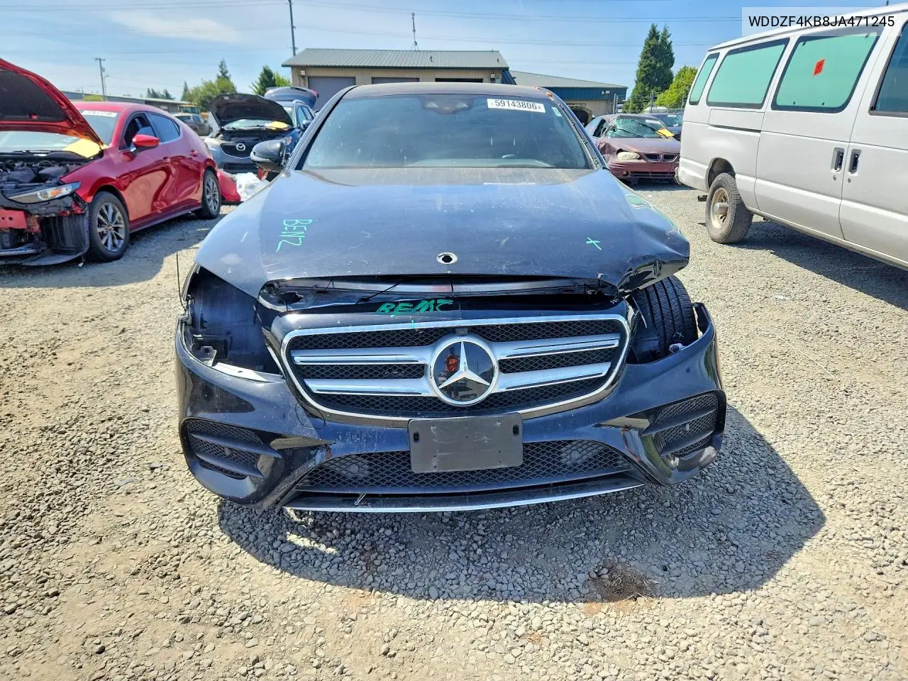 2018 Mercedes-Benz E 300 4Matic VIN: WDDZF4KB8JA471245 Lot: 59143806
