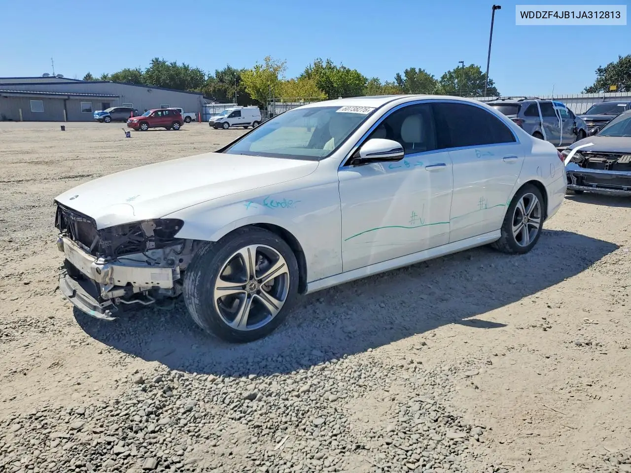 2018 Mercedes-Benz E 300 VIN: WDDZF4JB1JA312813 Lot: 60738276