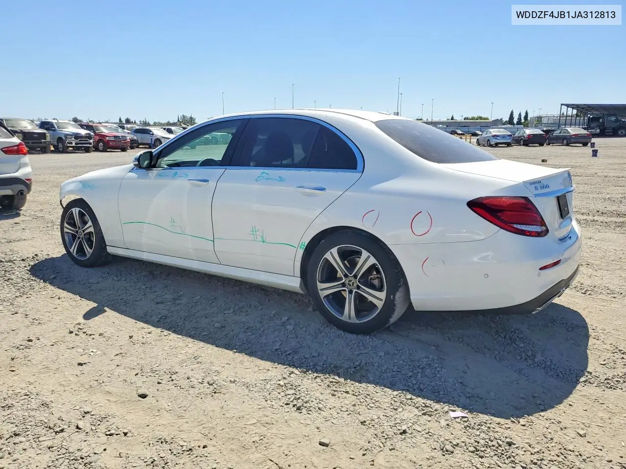 2018 Mercedes-Benz E 300 VIN: WDDZF4JB1JA312813 Lot: 60738276