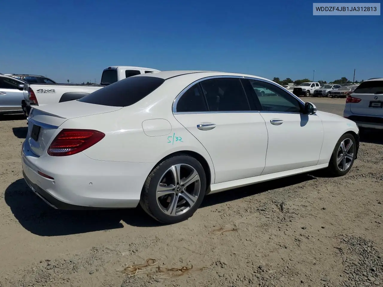 2018 Mercedes-Benz E 300 VIN: WDDZF4JB1JA312813 Lot: 60738276