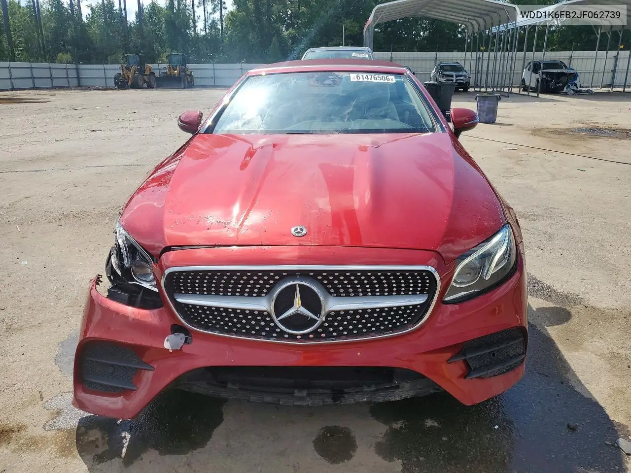 2018 Mercedes-Benz E 400 VIN: WDD1K6FB2JF062739 Lot: 61476506