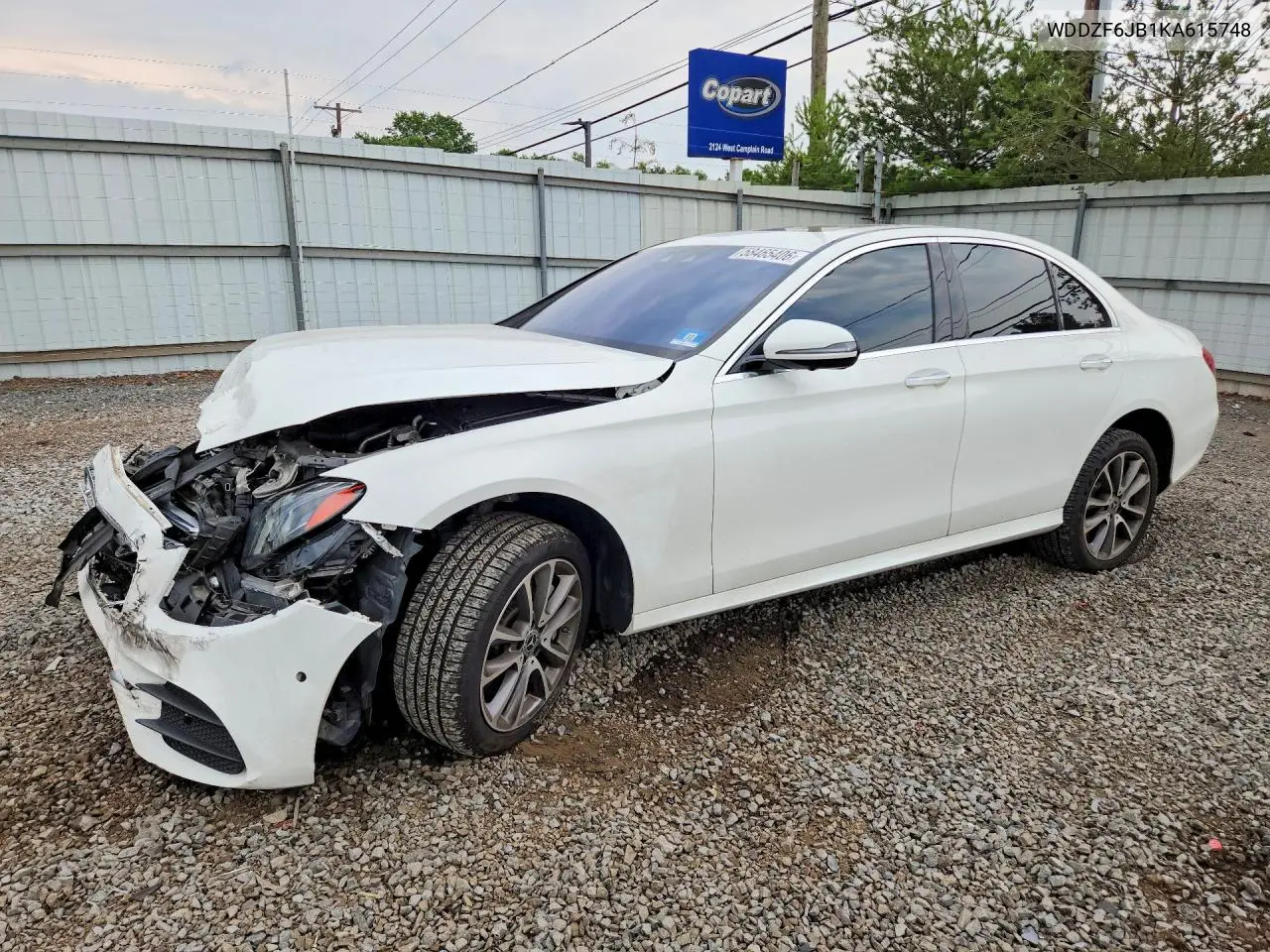 2019 Mercedes-Benz E 450 4Matic VIN: WDDZF6JB1KA615748 Lot: 58465406