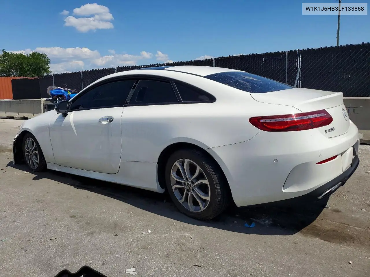 2020 Mercedes-Benz E 450 VIN: W1K1J6HB3LF133868 Lot: 53874946