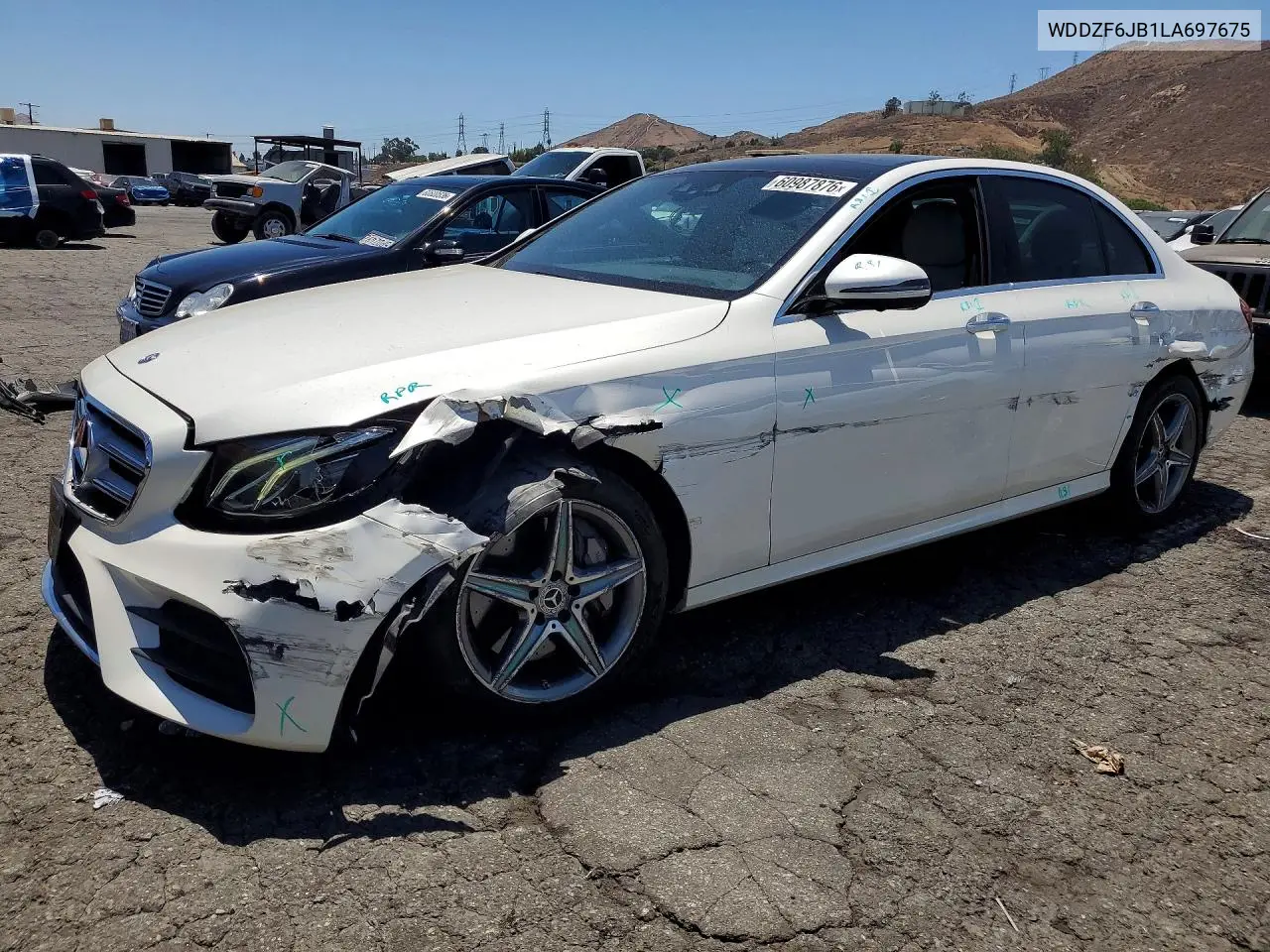 2020 Mercedes-Benz E 450 4Matic VIN: WDDZF6JB1LA697675 Lot: 60987876