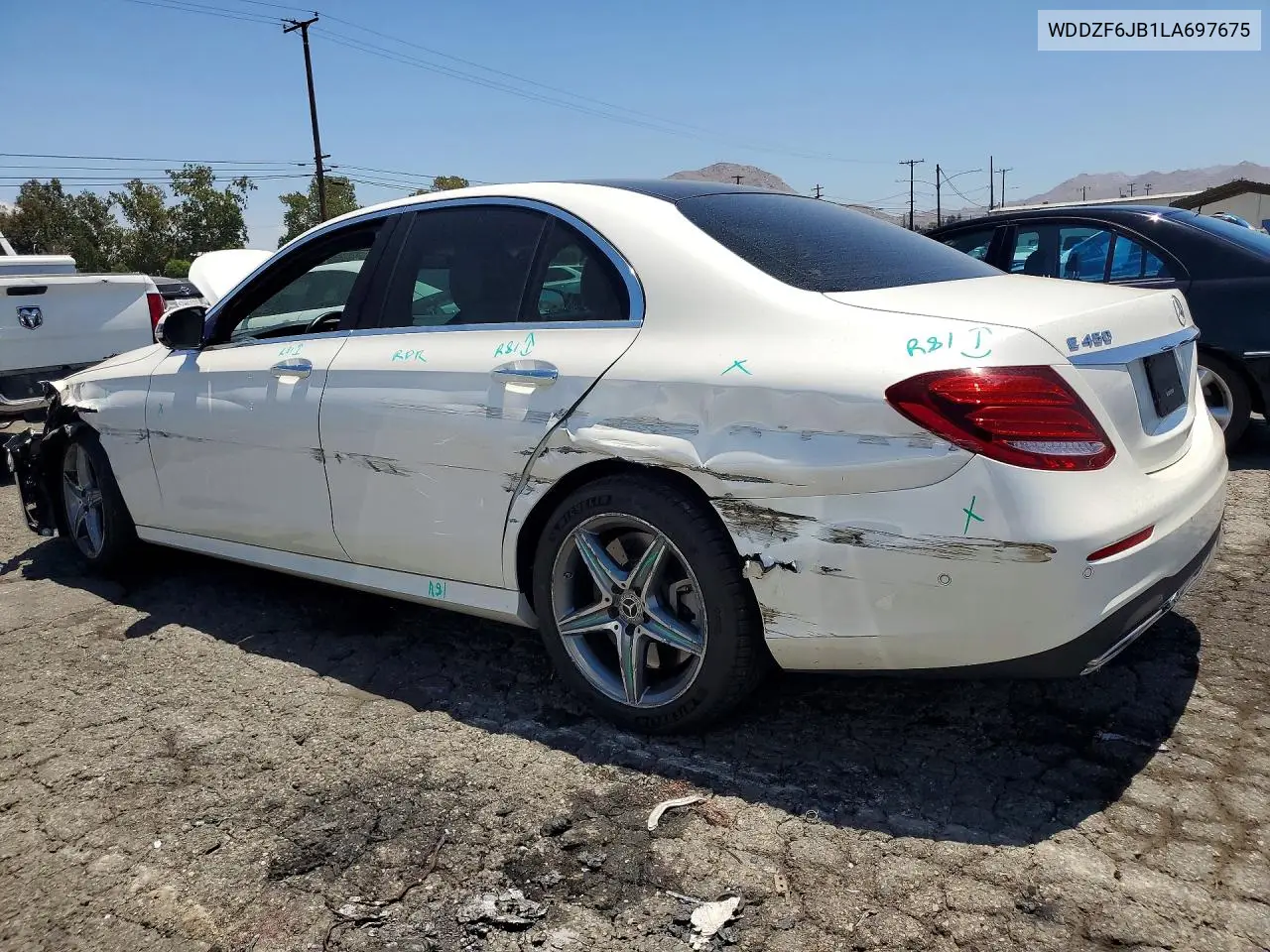 2020 Mercedes-Benz E 450 4Matic VIN: WDDZF6JB1LA697675 Lot: 60987876