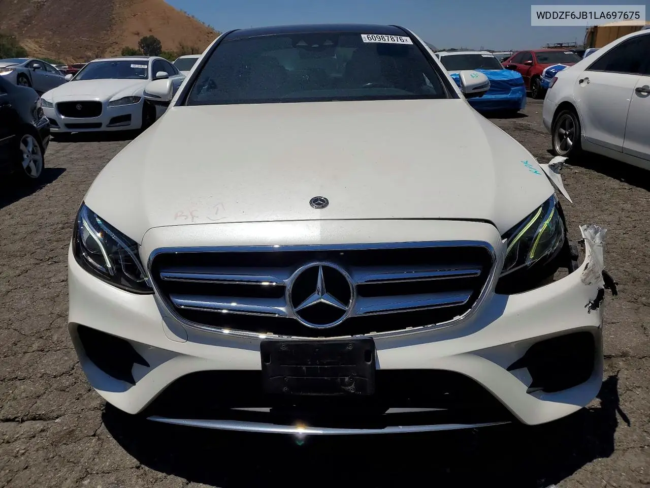 2020 Mercedes-Benz E 450 4Matic VIN: WDDZF6JB1LA697675 Lot: 60987876