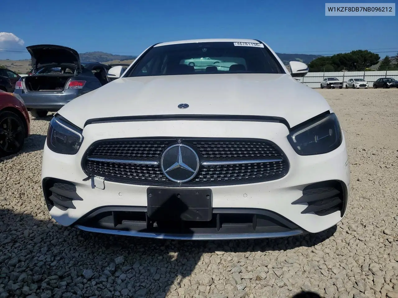 2022 Mercedes-Benz E 350 VIN: W1KZF8DB7NB096212 Lot: 46781136