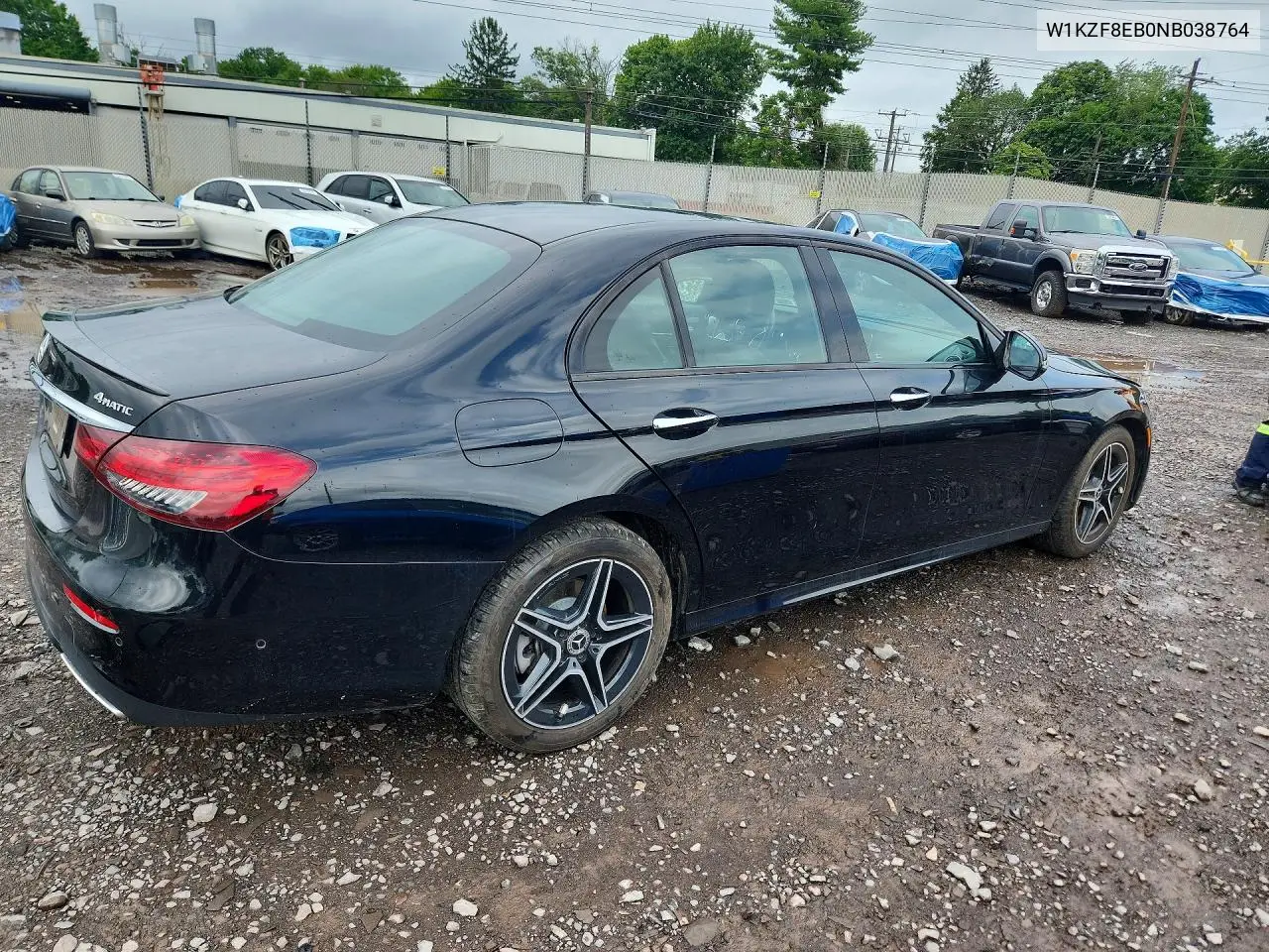 2022 Mercedes-Benz E 350 4Matic VIN: W1KZF8EB0NB038764 Lot: 60305856