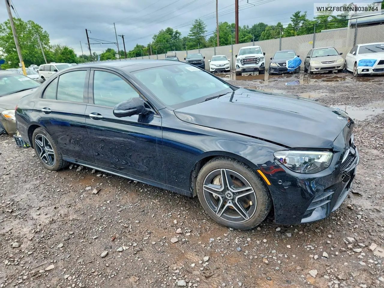 2022 Mercedes-Benz E 350 4Matic VIN: W1KZF8EB0NB038764 Lot: 60305856