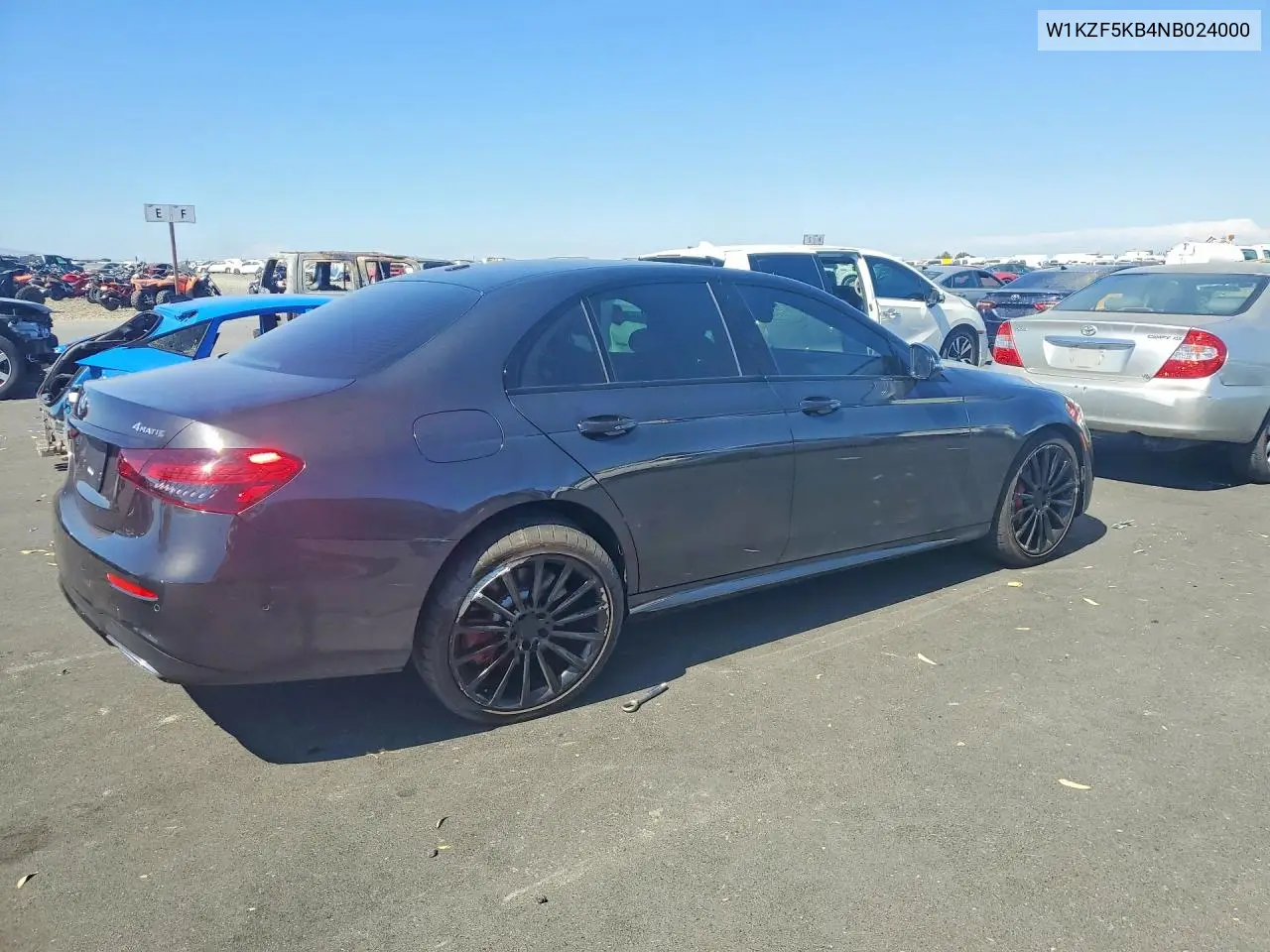 2022 Mercedes-Benz E 450 4Matic VIN: W1KZF5KB4NB024000 Lot: 60889316