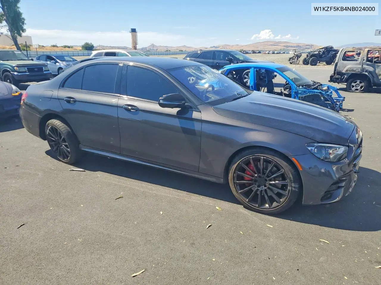 2022 Mercedes-Benz E 450 4Matic VIN: W1KZF5KB4NB024000 Lot: 60889316