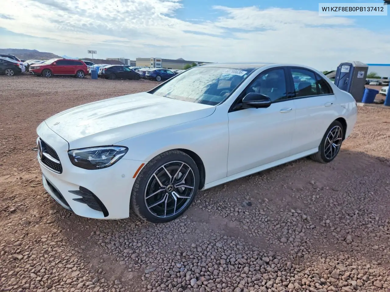 2023 Mercedes-Benz E 350 4Matic VIN: W1KZF8EB0PB137412 Lot: 60798636
