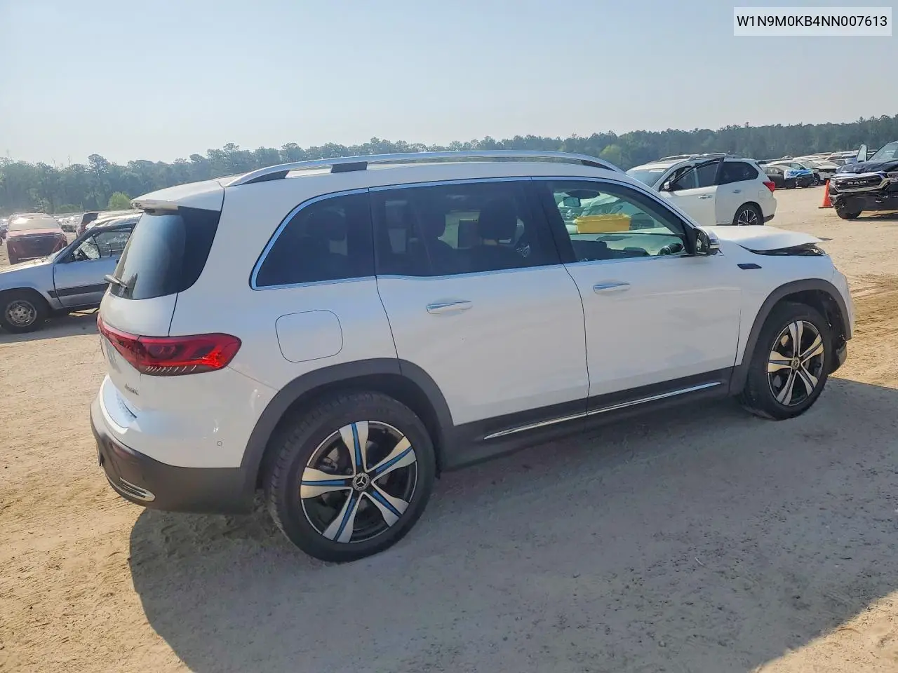 2022 Mercedes-Benz Eqb 300 4Matic VIN: W1N9M0KB4NN007613 Lot: 50980766