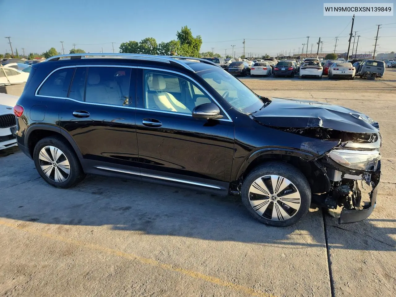 2025 Mercedes-Benz Eqb 250+ VIN: W1N9M0CBXSN139849 Lot: 60145486