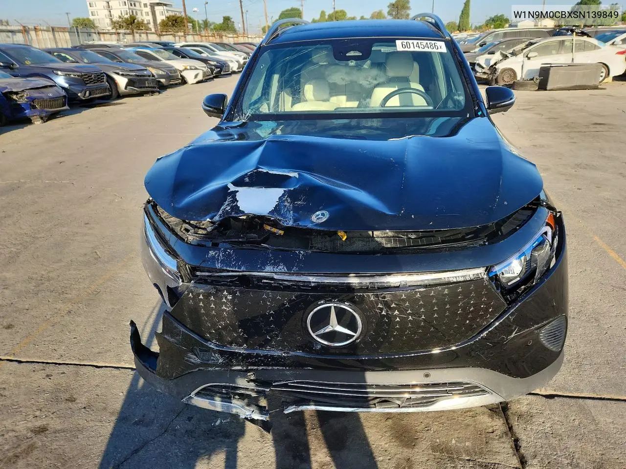 2025 Mercedes-Benz Eqb 250+ VIN: W1N9M0CBXSN139849 Lot: 60145486