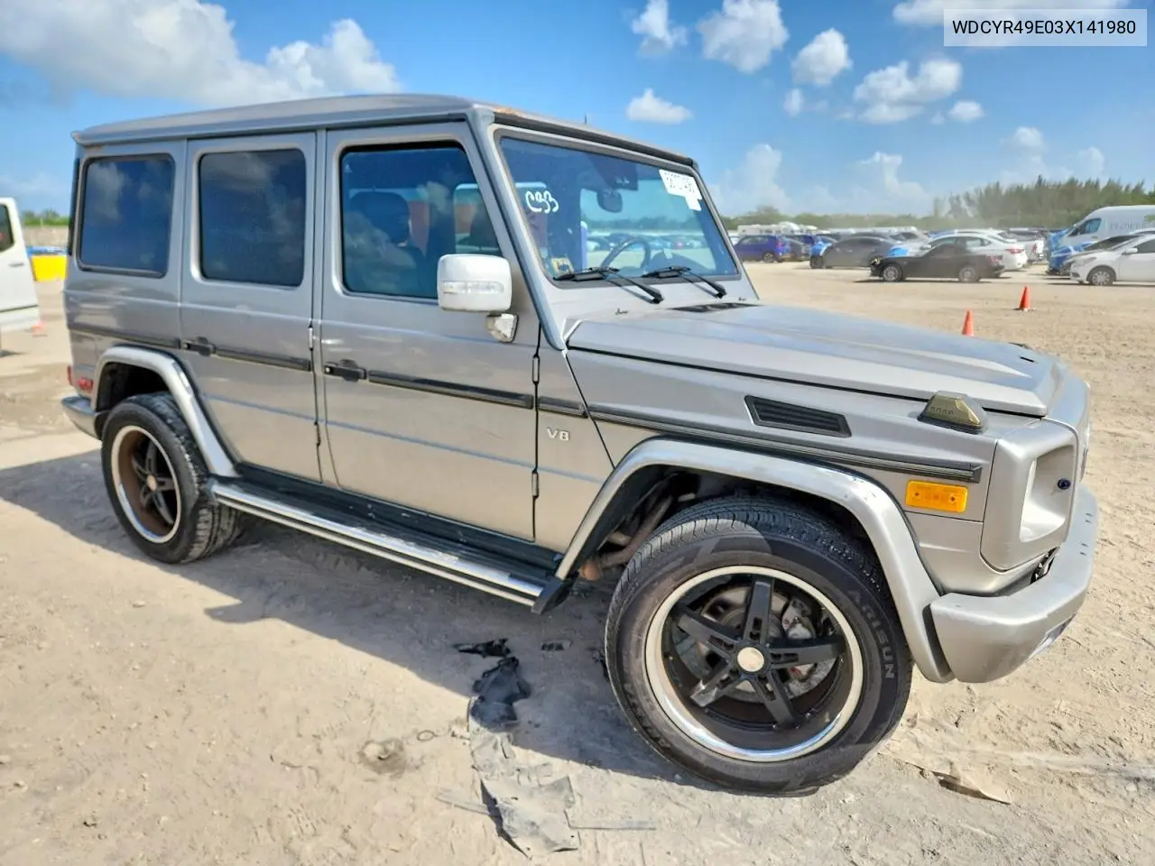 2003 Mercedes-Benz G 500 VIN: WDCYR49E03X141980 Lot: 58707406