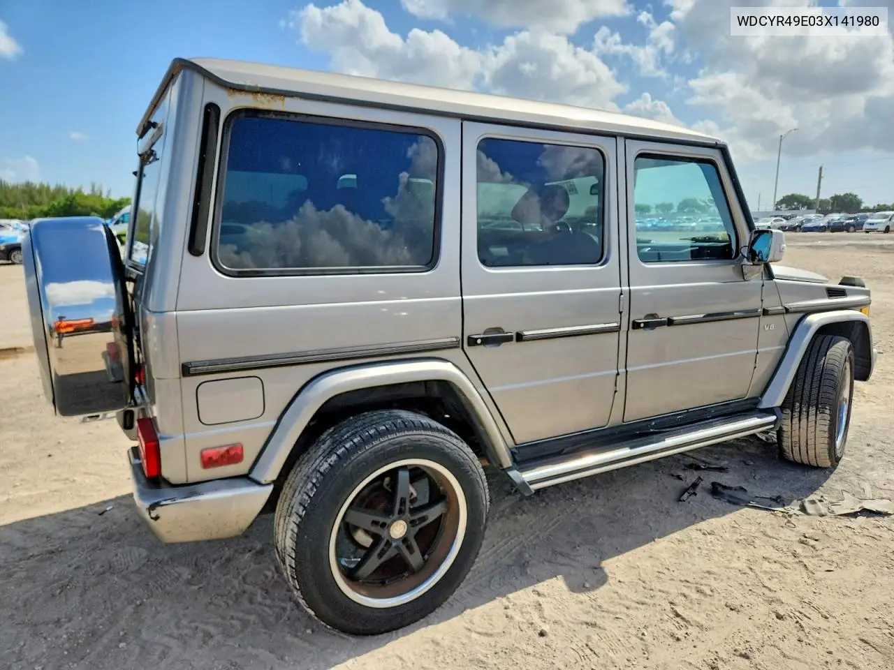 2003 Mercedes-Benz G 500 VIN: WDCYR49E03X141980 Lot: 58707406