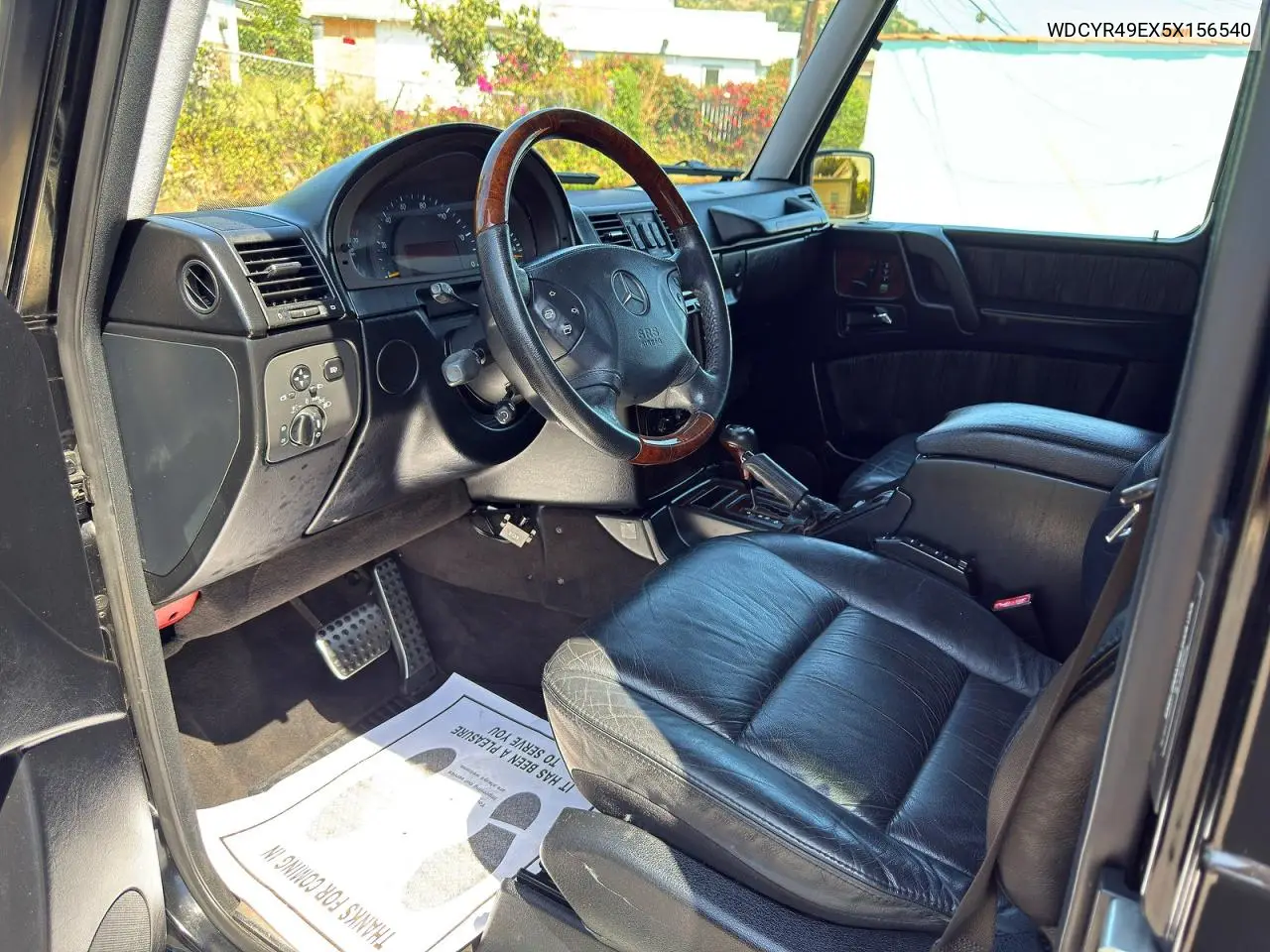 2005 Mercedes-Benz G 500 VIN: WDCYR49EX5X156540 Lot: 62052616
