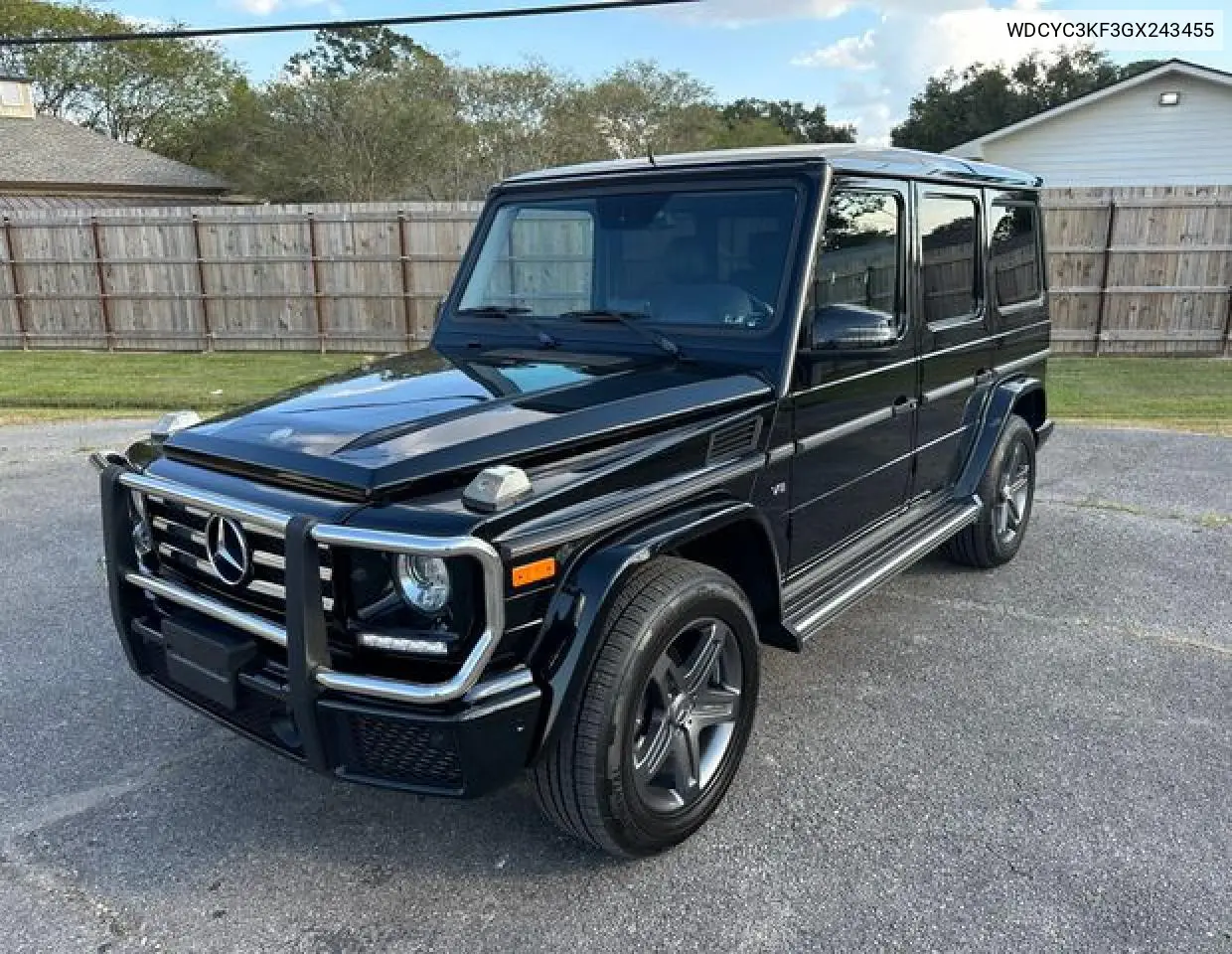 2016 Mercedes-Benz G 550 VIN: WDCYC3KF3GX243455 Lot: 62552702