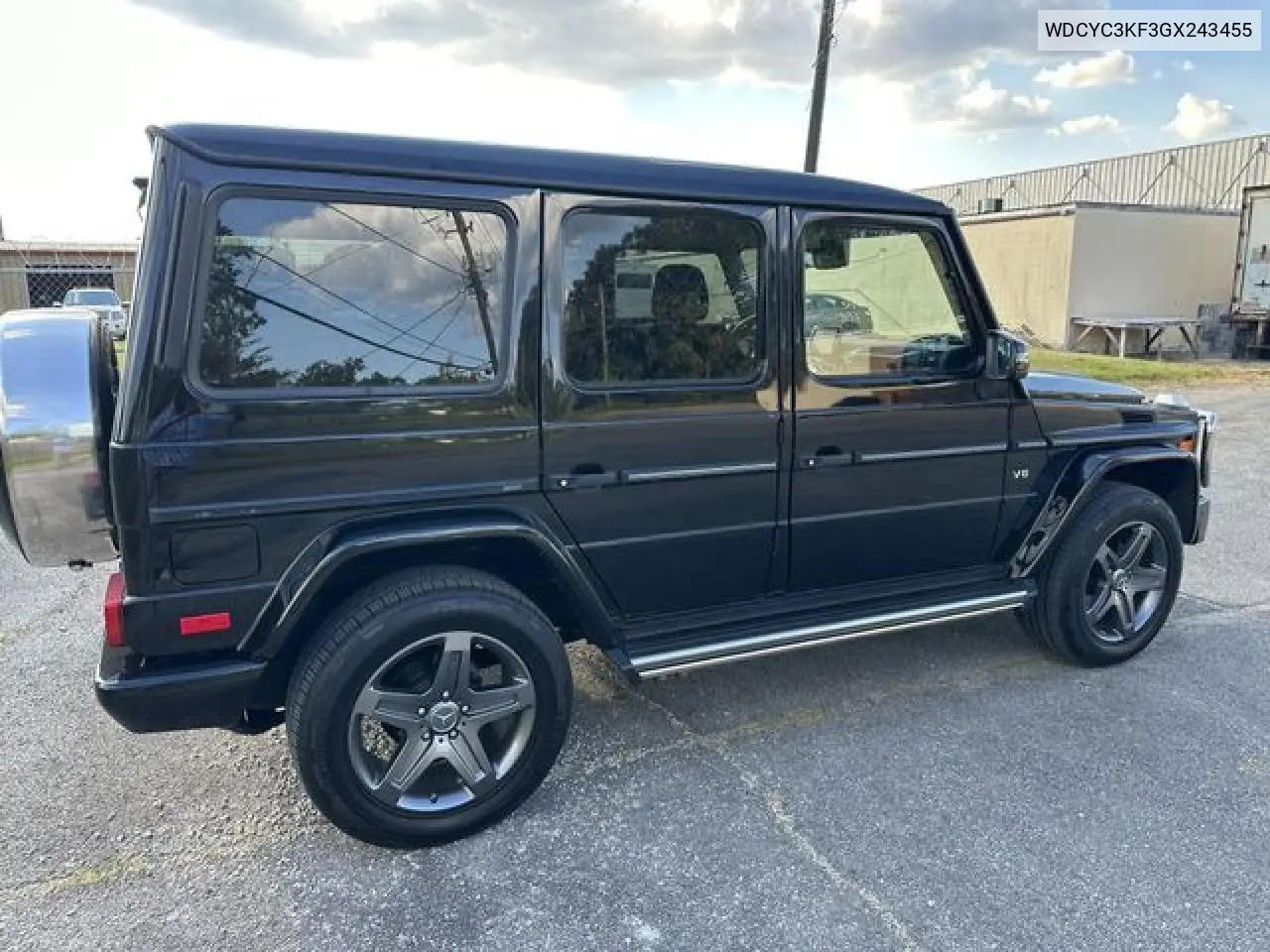 2016 Mercedes-Benz G 550 VIN: WDCYC3KF3GX243455 Lot: 62552702