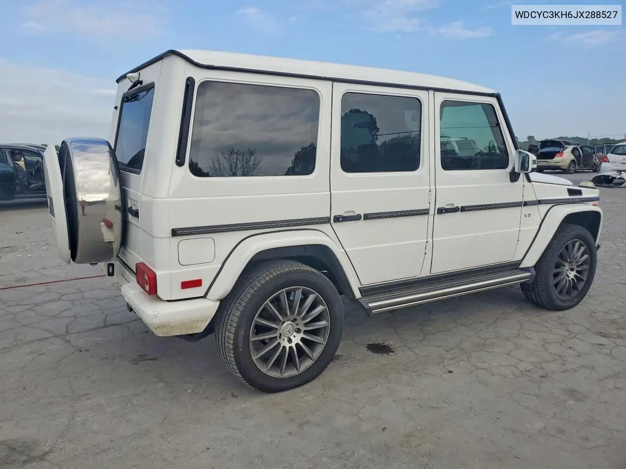 2018 Mercedes-Benz G 550 VIN: WDCYC3KH6JX288527 Lot: 49902496