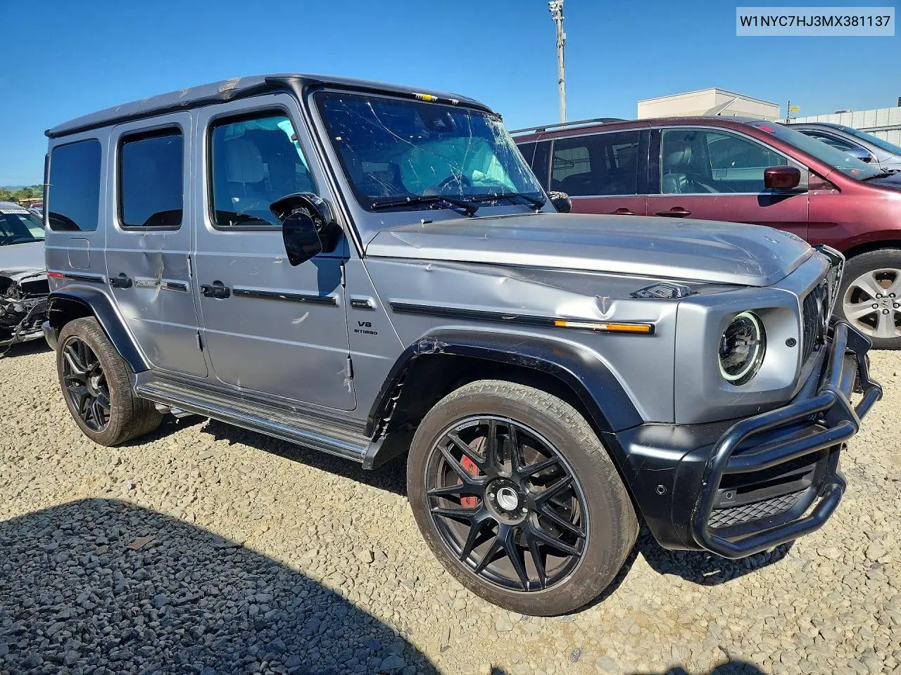 2021 Mercedes-Benz G 63 Amg VIN: W1NYC7HJ3MX381137 Lot: 55910546