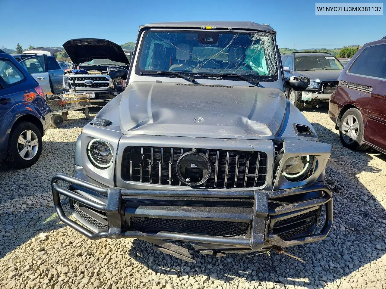 2021 Mercedes-Benz G 63 Amg VIN: W1NYC7HJ3MX381137 Lot: 55910546
