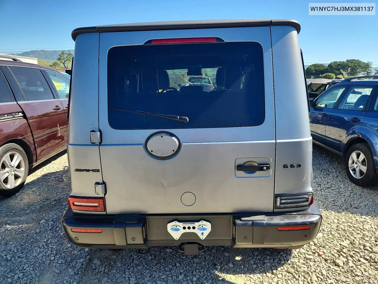 2021 Mercedes-Benz G 63 Amg VIN: W1NYC7HJ3MX381137 Lot: 55910546