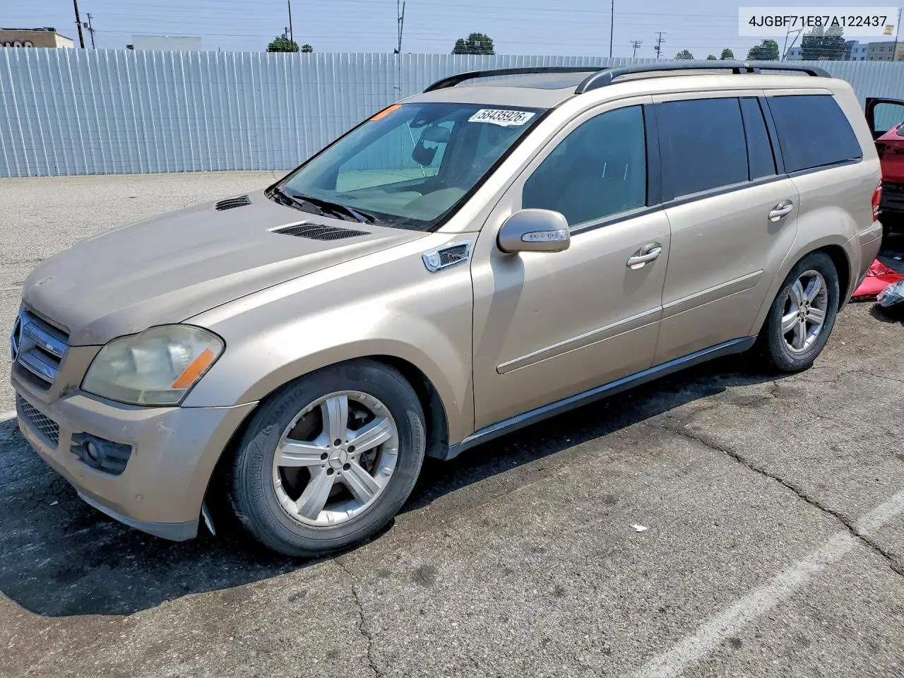 2007 Mercedes-Benz Gl 450 4Matic VIN: 4JGBF71E87A122437 Lot: 58435926