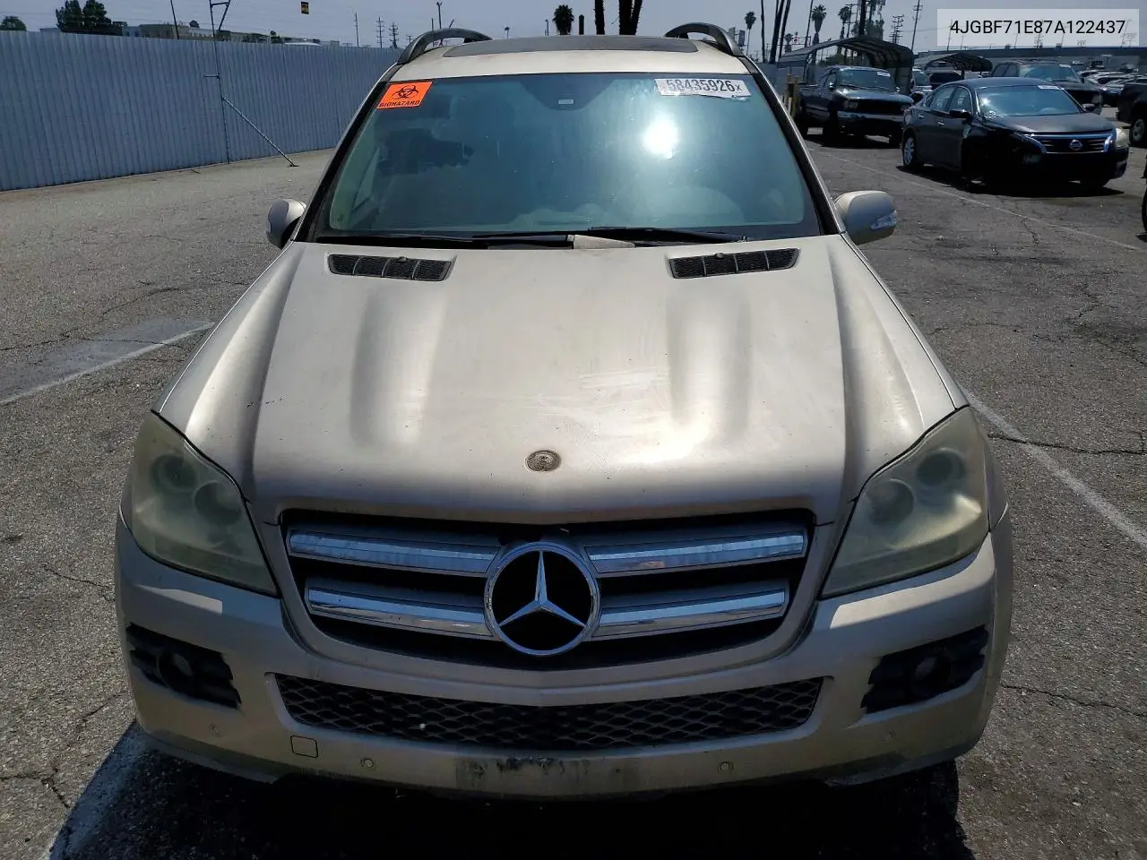 2007 Mercedes-Benz Gl 450 4Matic VIN: 4JGBF71E87A122437 Lot: 58435926