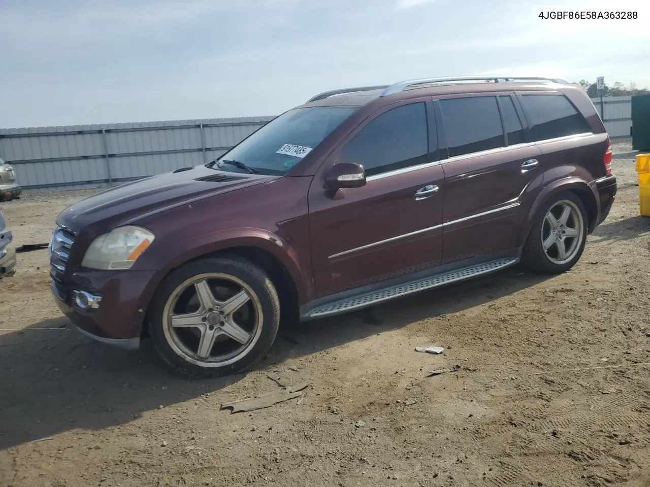 4JGBF86E58A363288 2008 Mercedes-Benz Gl 550 4Matic