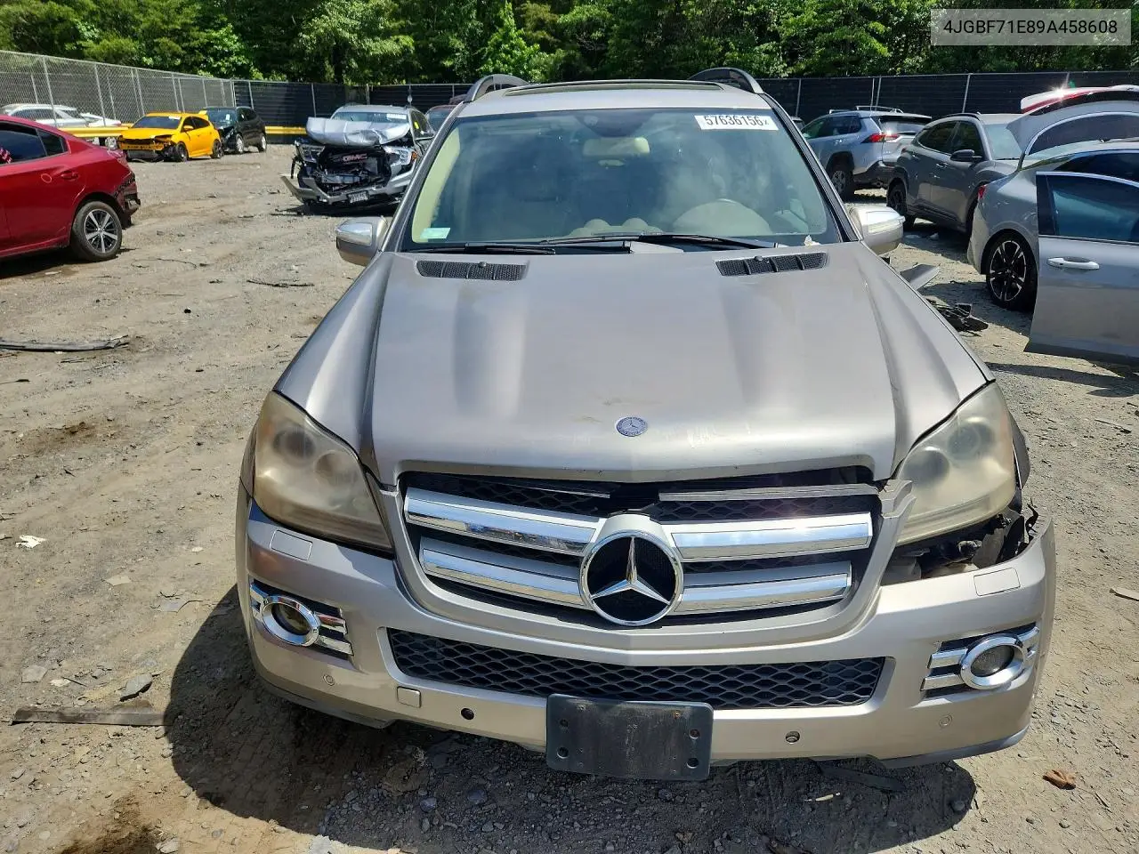2009 Mercedes-Benz Gl 450 4Matic VIN: 4JGBF71E89A458608 Lot: 57636156