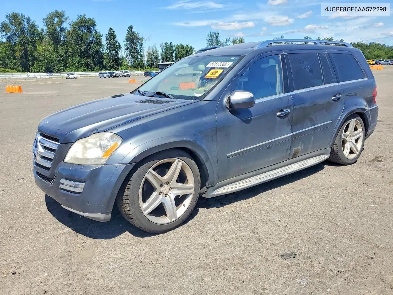 2010 Mercedes-Benz Gl 550 4Matic VIN: 4JGBF8GE6AA572298 Lot: 60518326