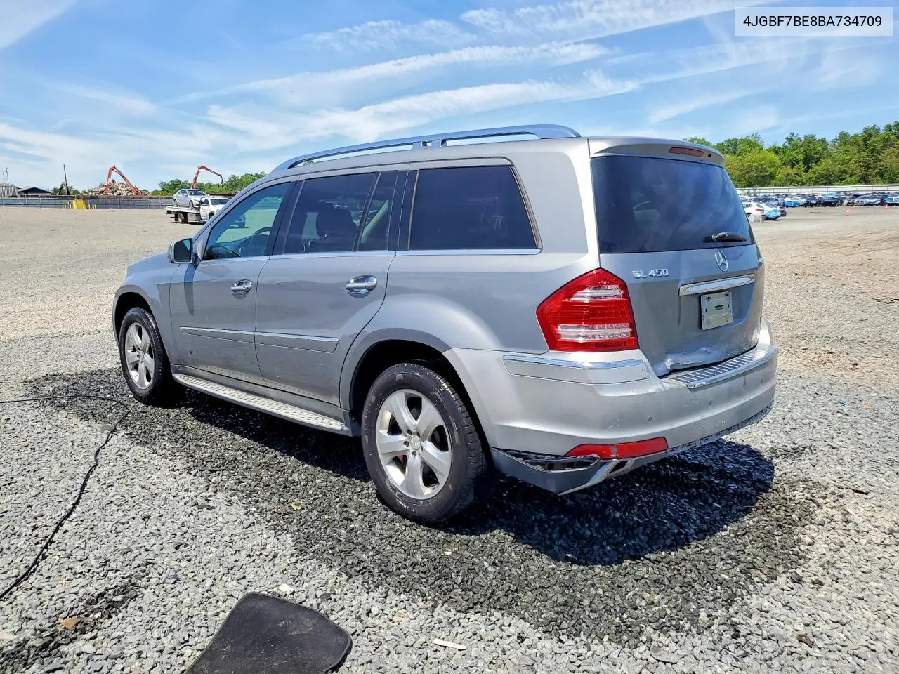 2011 Mercedes-Benz Gl 450 4Matic VIN: 4JGBF7BE8BA734709 Lot: 54500116