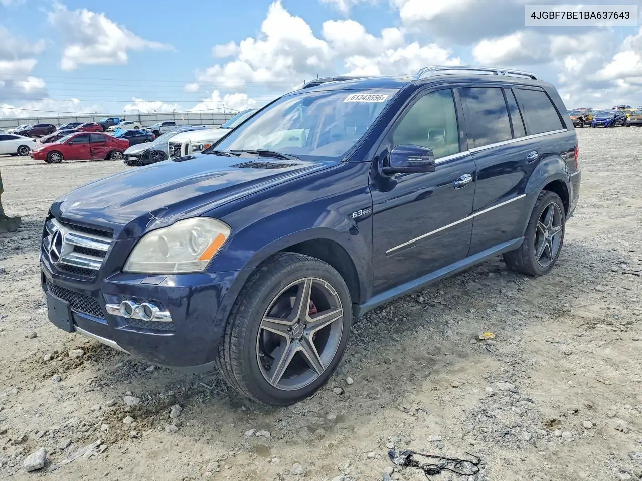 2011 Mercedes-Benz Gl450 VIN: 4JGBF7BE1BA637643 Lot: 61343556
