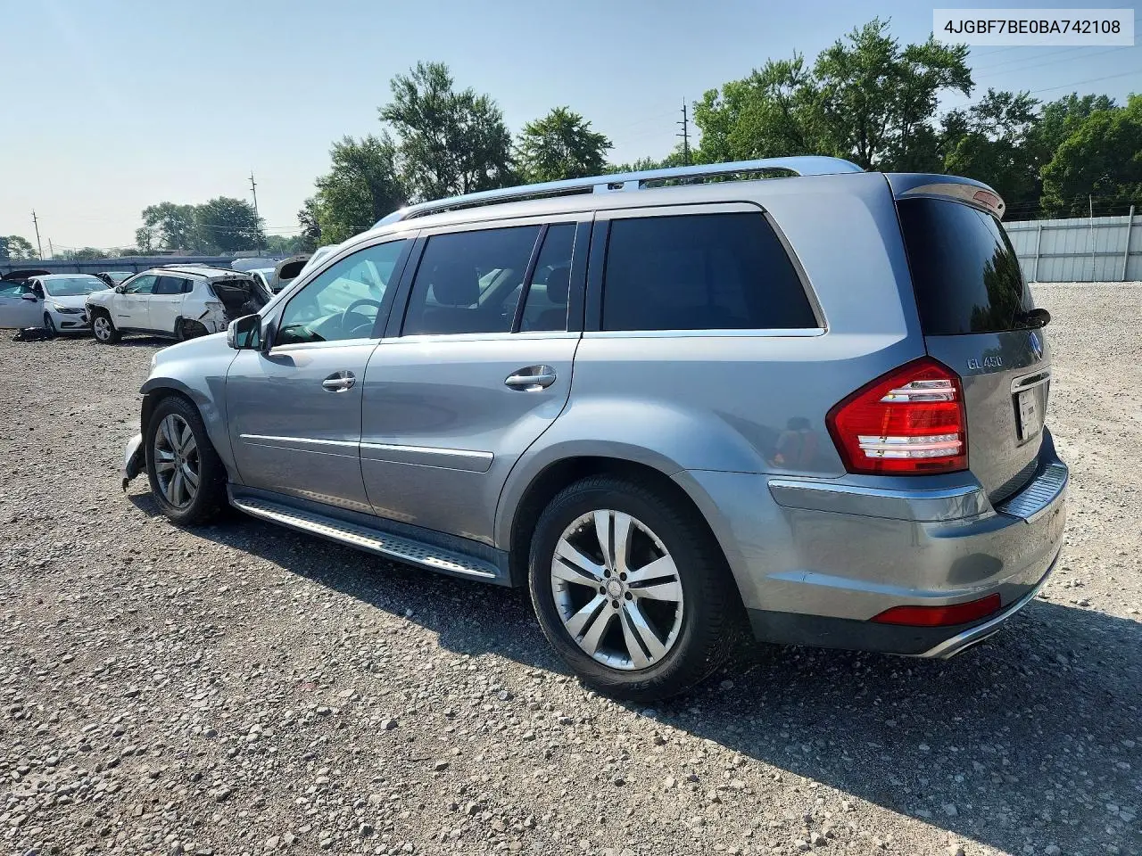 2011 Mercedes-Benz Gl 450 4Matic VIN: 4JGBF7BE0BA742108 Lot: 61435786