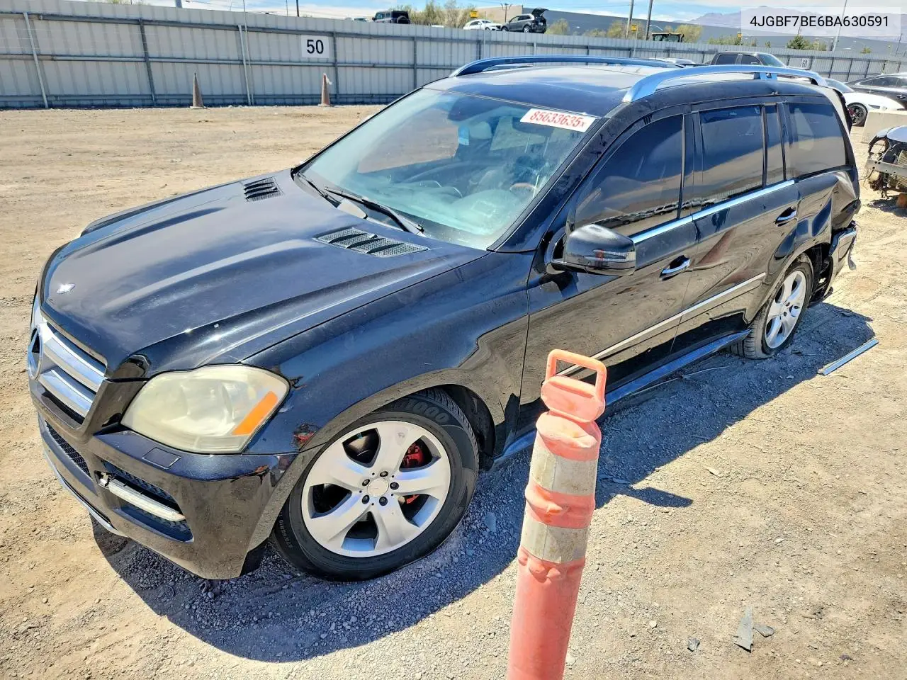 2011 Mercedes-Benz Gl 450 4Matic VIN: 4JGBF7BE6BA630591 Lot: 85633635