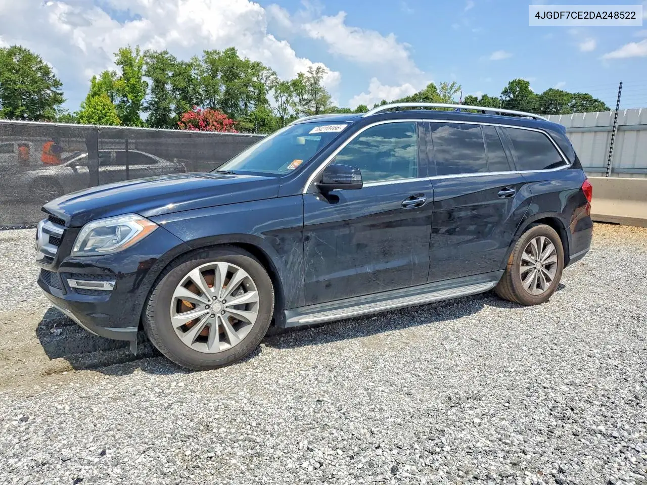 2013 Mercedes-Benz Gl 450 4Matic VIN: 4JGDF7CE2DA248522 Lot: 59218466