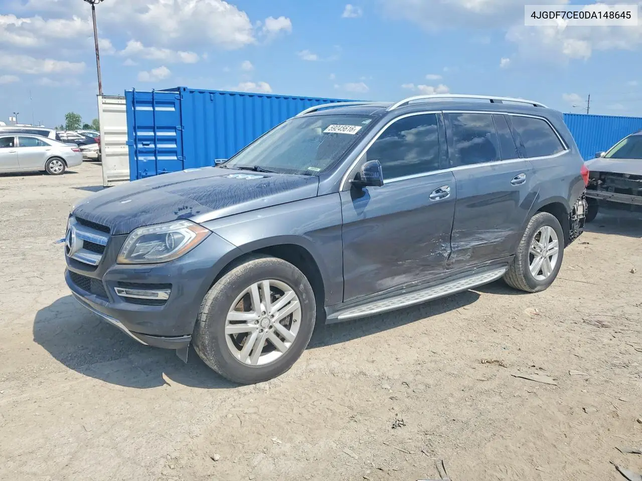 2013 Mercedes-Benz Gl 450 4Matic VIN: 4JGDF7CE0DA148645 Lot: 59245616
