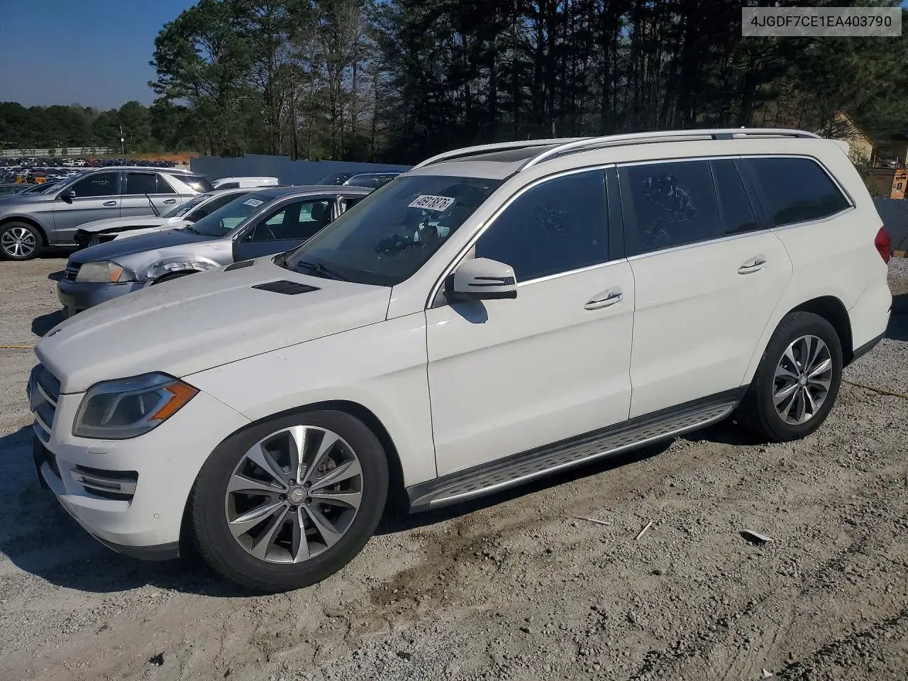 2014 Mercedes-Benz Gl 450 4Matic VIN: 4JGDF7CE1EA403790 Lot: 46918876